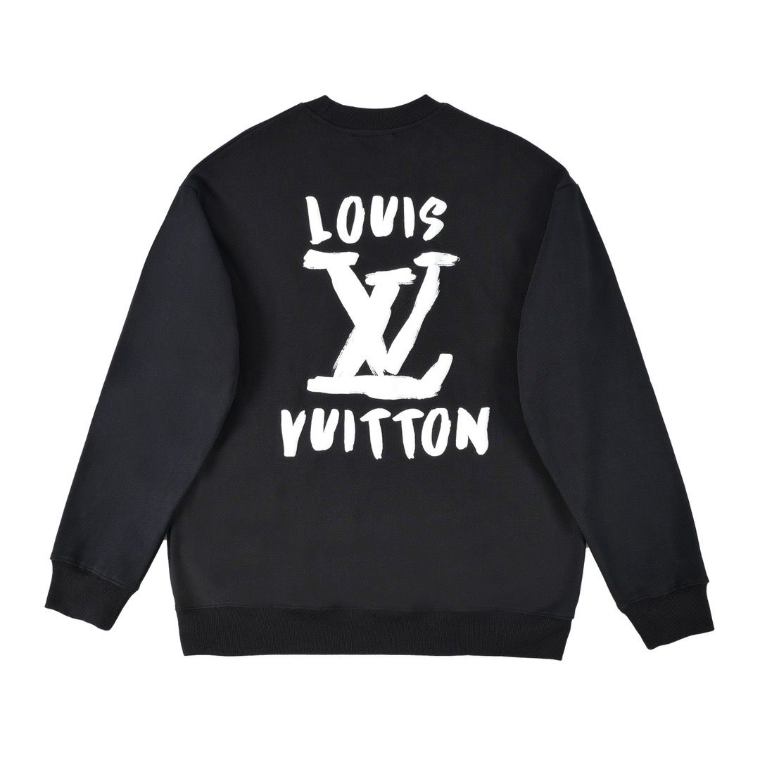 1:1 Version black white crewneck