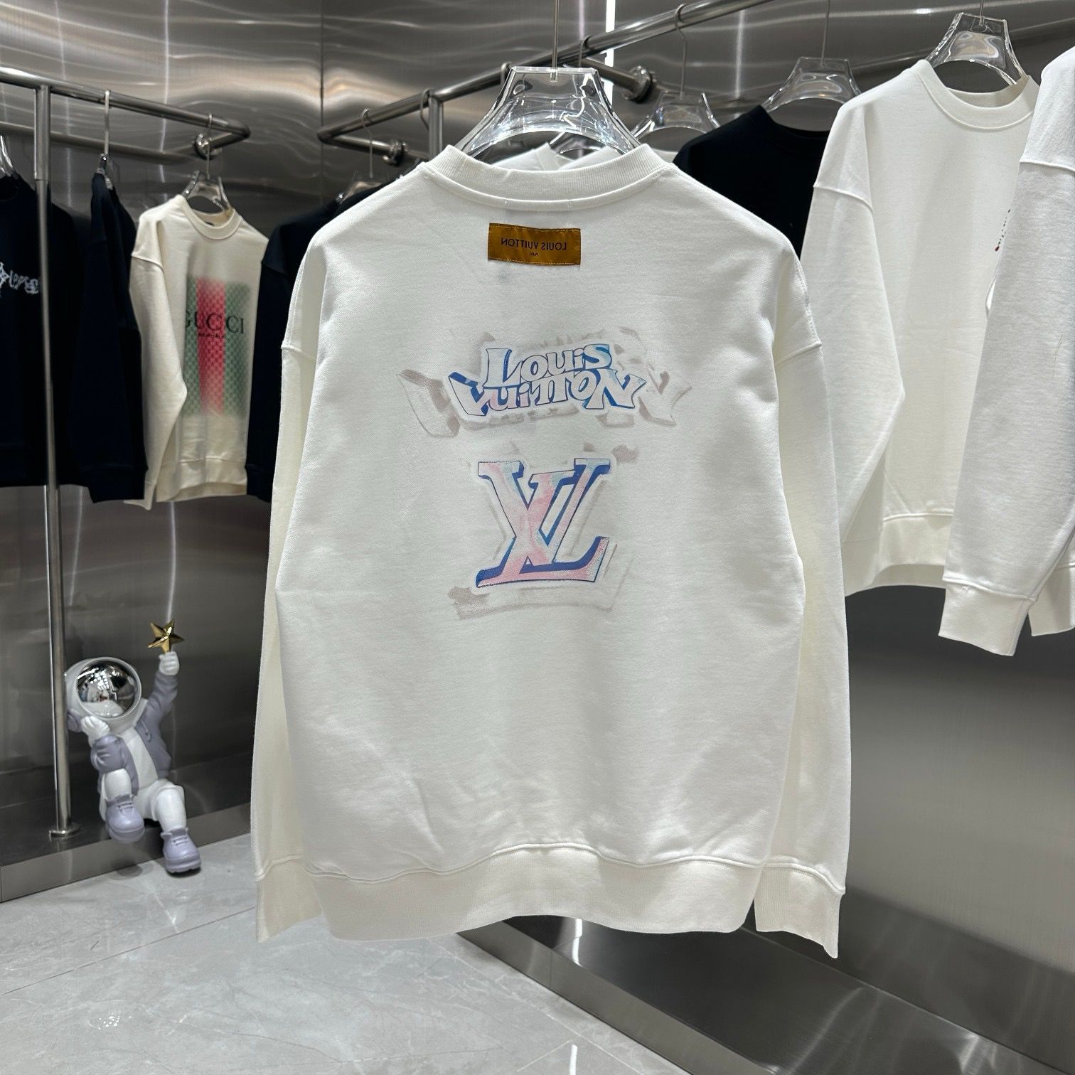 1:1 Version new arrival black white color crewneck