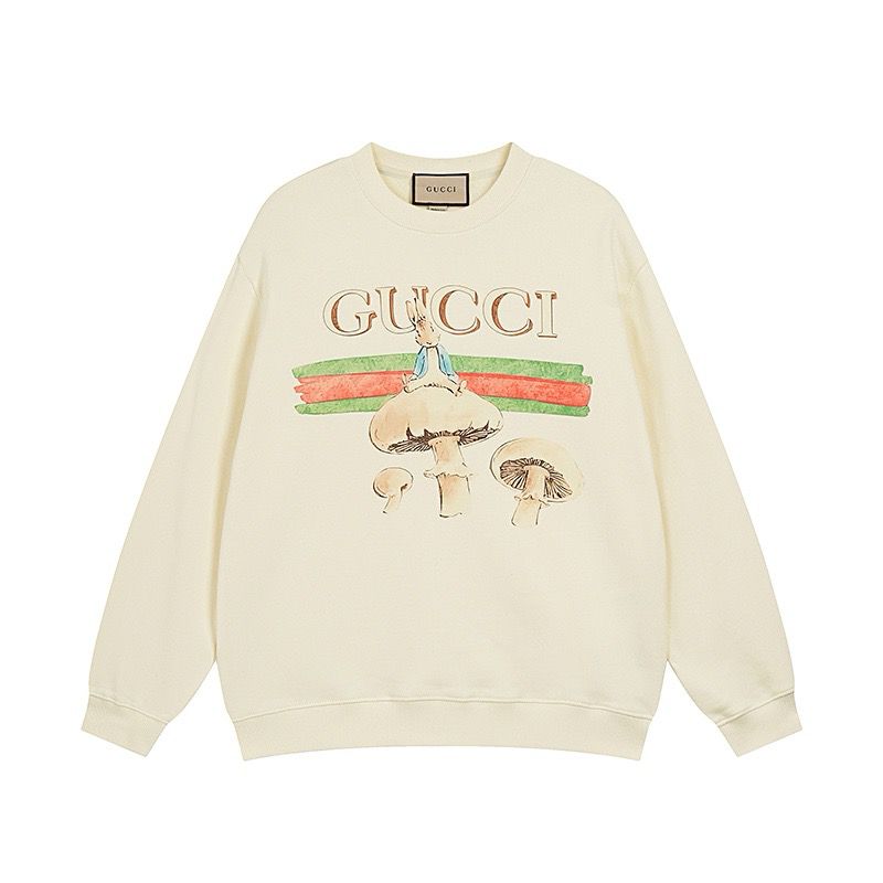 1:1 Version new arrival mushroom print crewneck