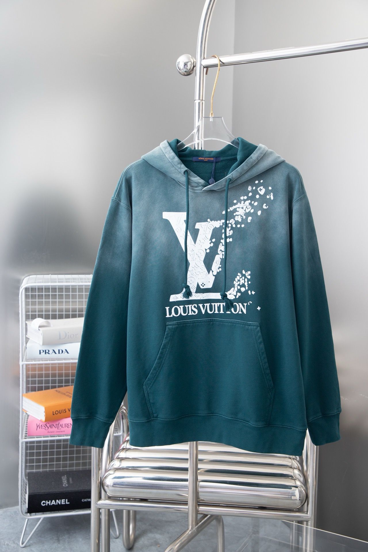 1:1 Version new foam classic four leaf clovers washing hoodie