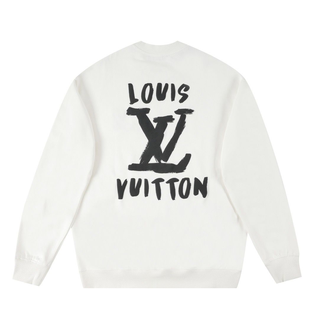 1:1 Version black white crewneck