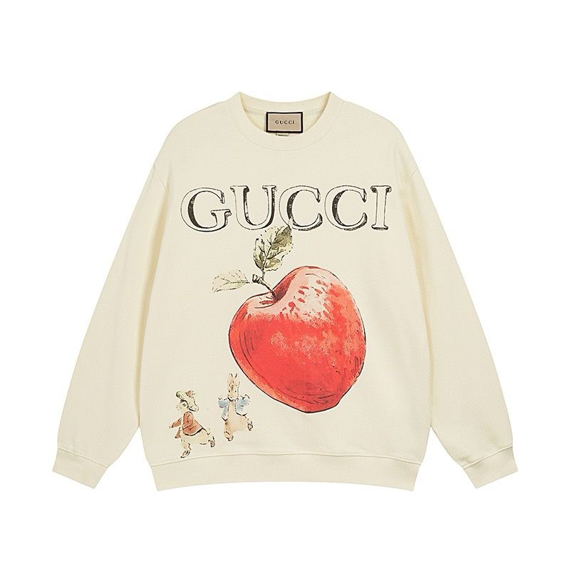 1:1 Version new arrival apple print crewneck