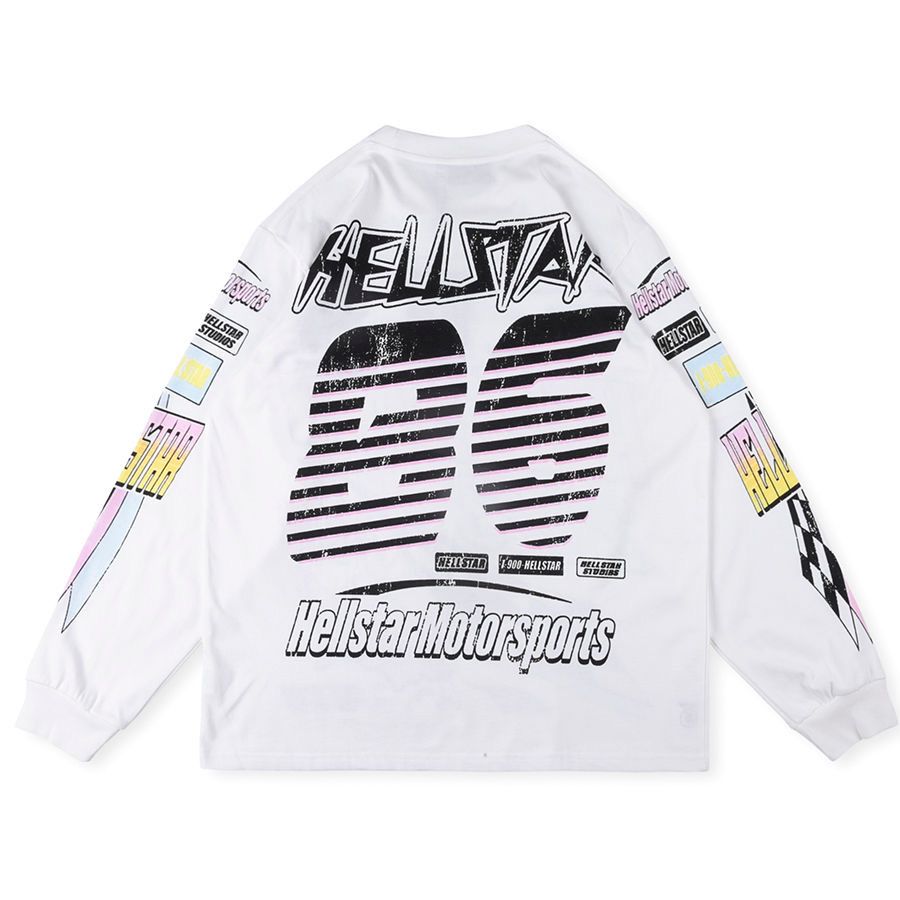 1:1 Version brain racer white long sleeve