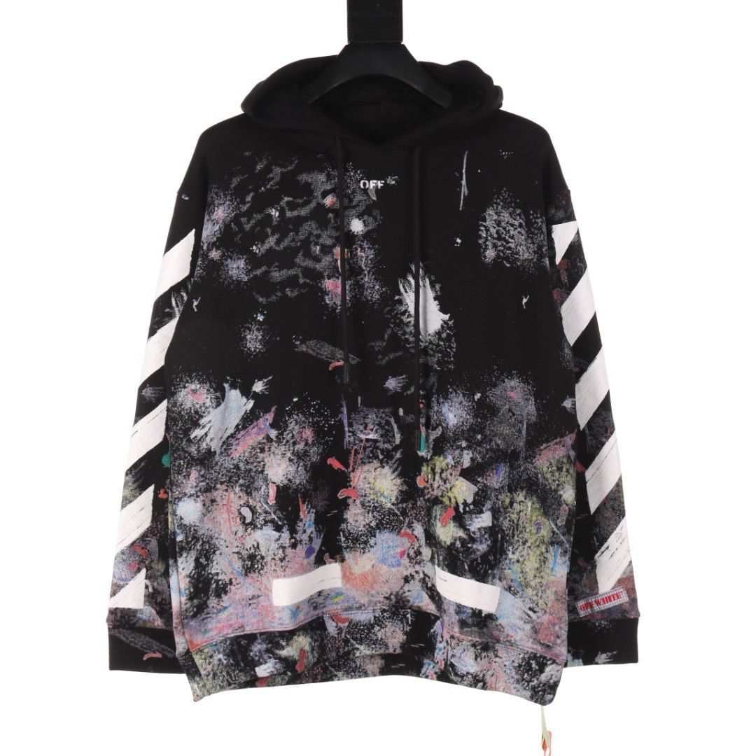 1:1 Version new arrival star firework splash arrow hoodie