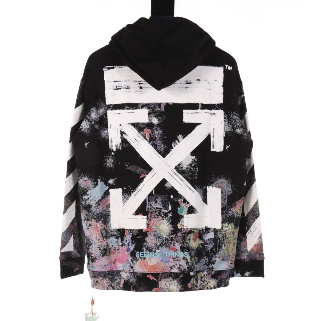 1:1 Version new arrival star firework splash arrow hoodie