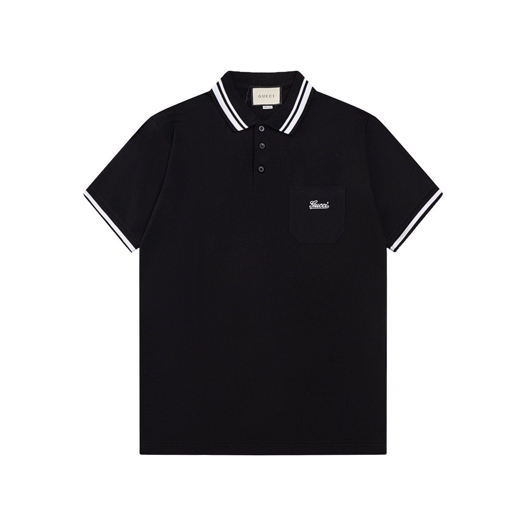 1:1 Version new arrival embroidery pocket polo tshirt