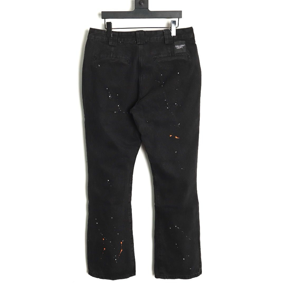 1:1 version new rhinestone washing flared jeans