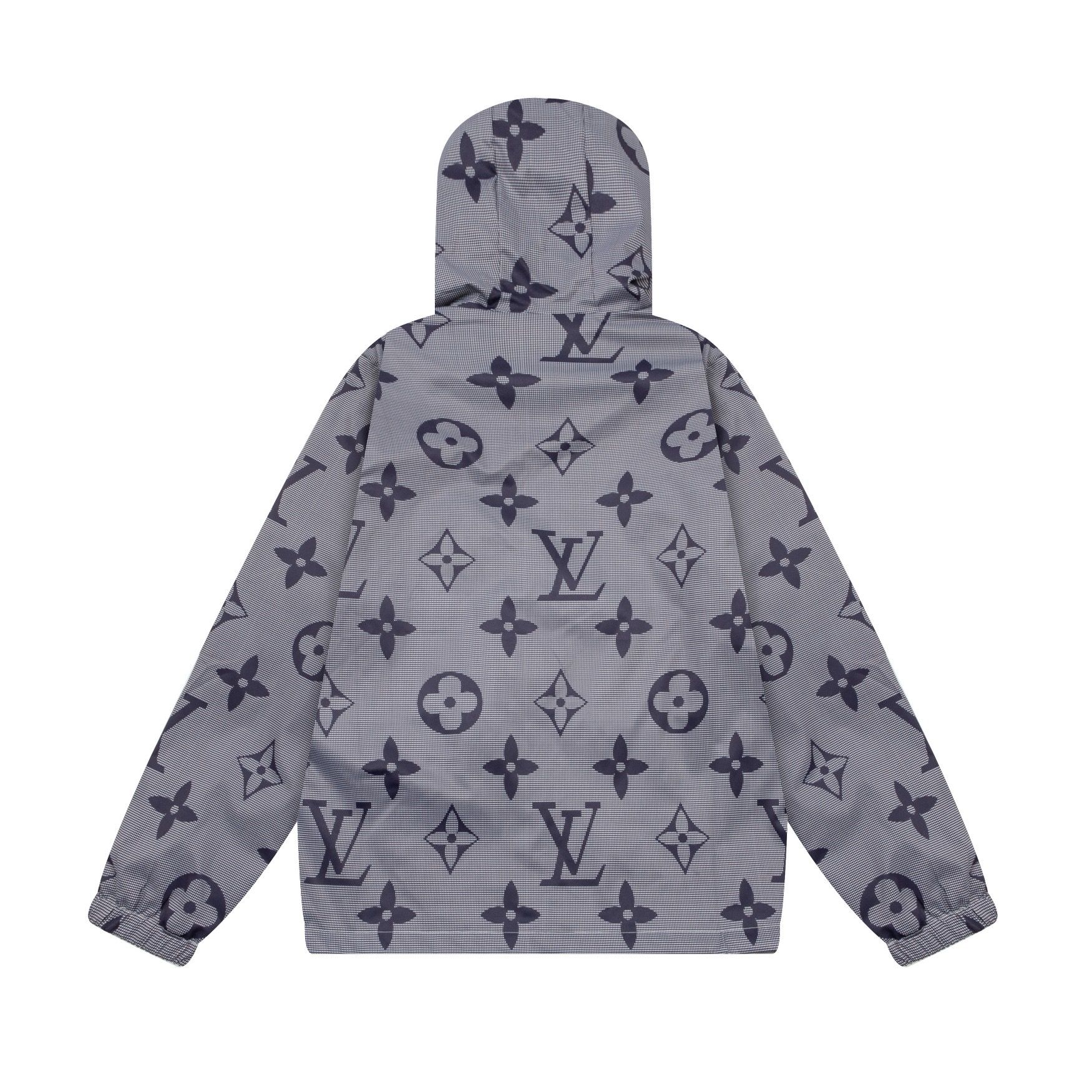 1:1 Version new arrival grey full logo jacket