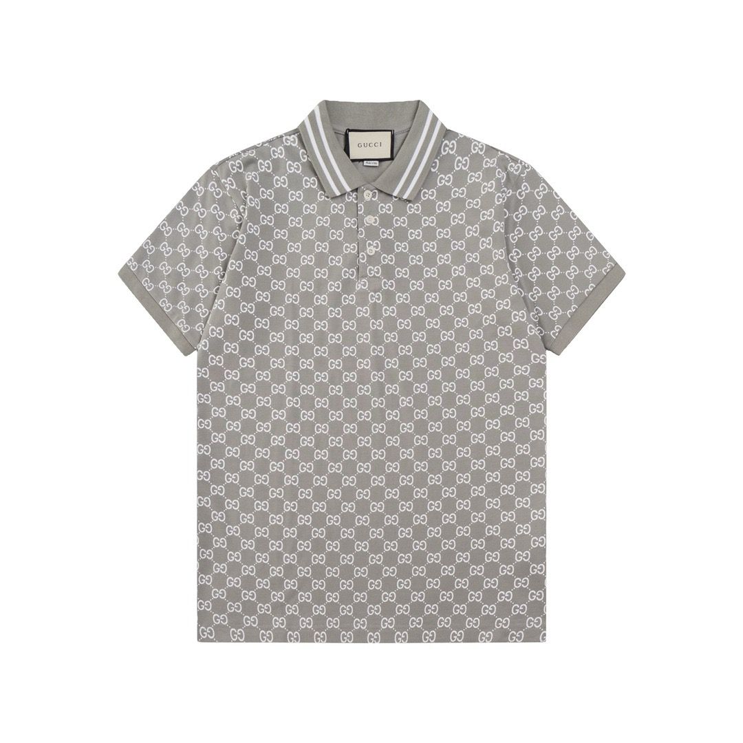 1:1 version new arrival full logo print polo tshirt