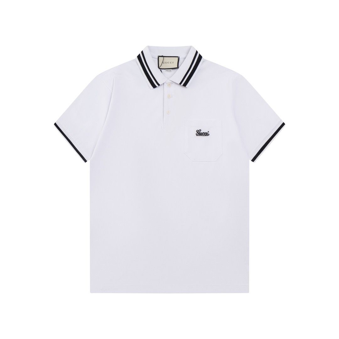 1:1 Version new arrival embroidery pocket polo tshirt