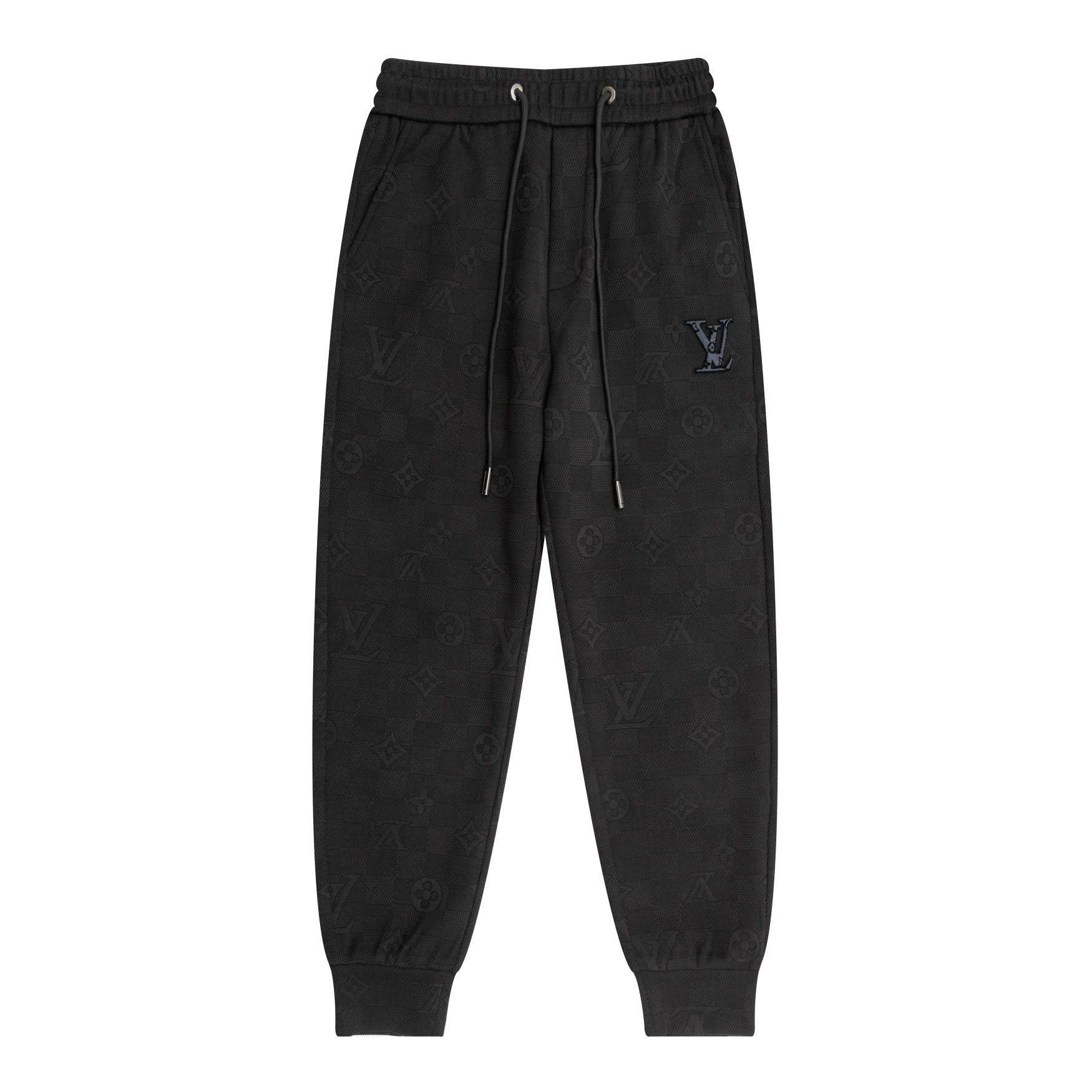 1:1 New arrival all black full logo pant