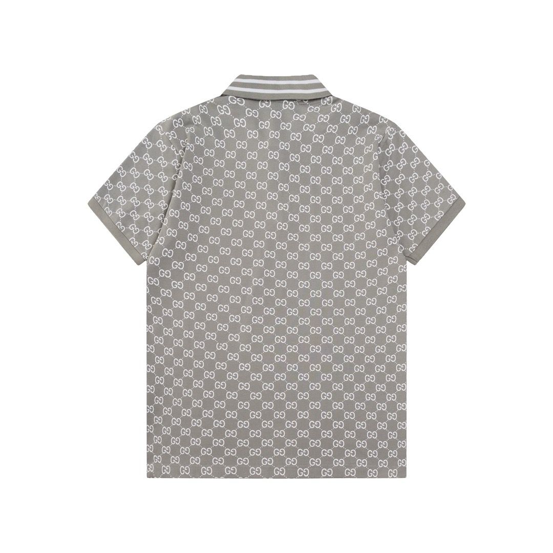 1:1 version new arrival full logo print polo tshirt