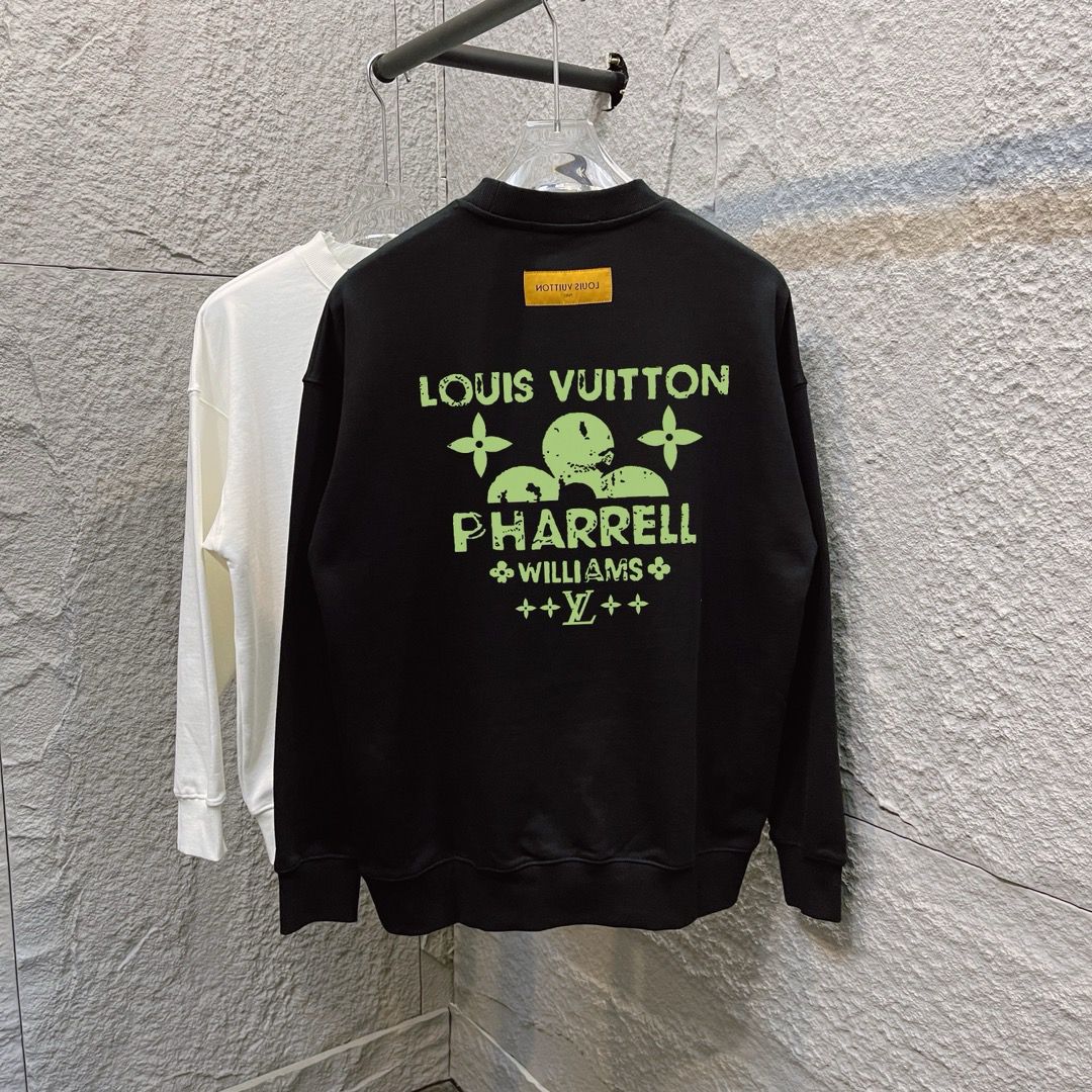 1:1 Version new arrival black white crewneck
