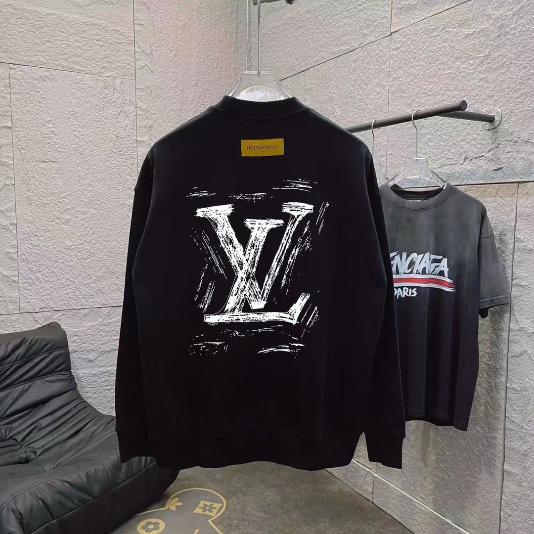 1:1 Version new arrival black white crewneck
