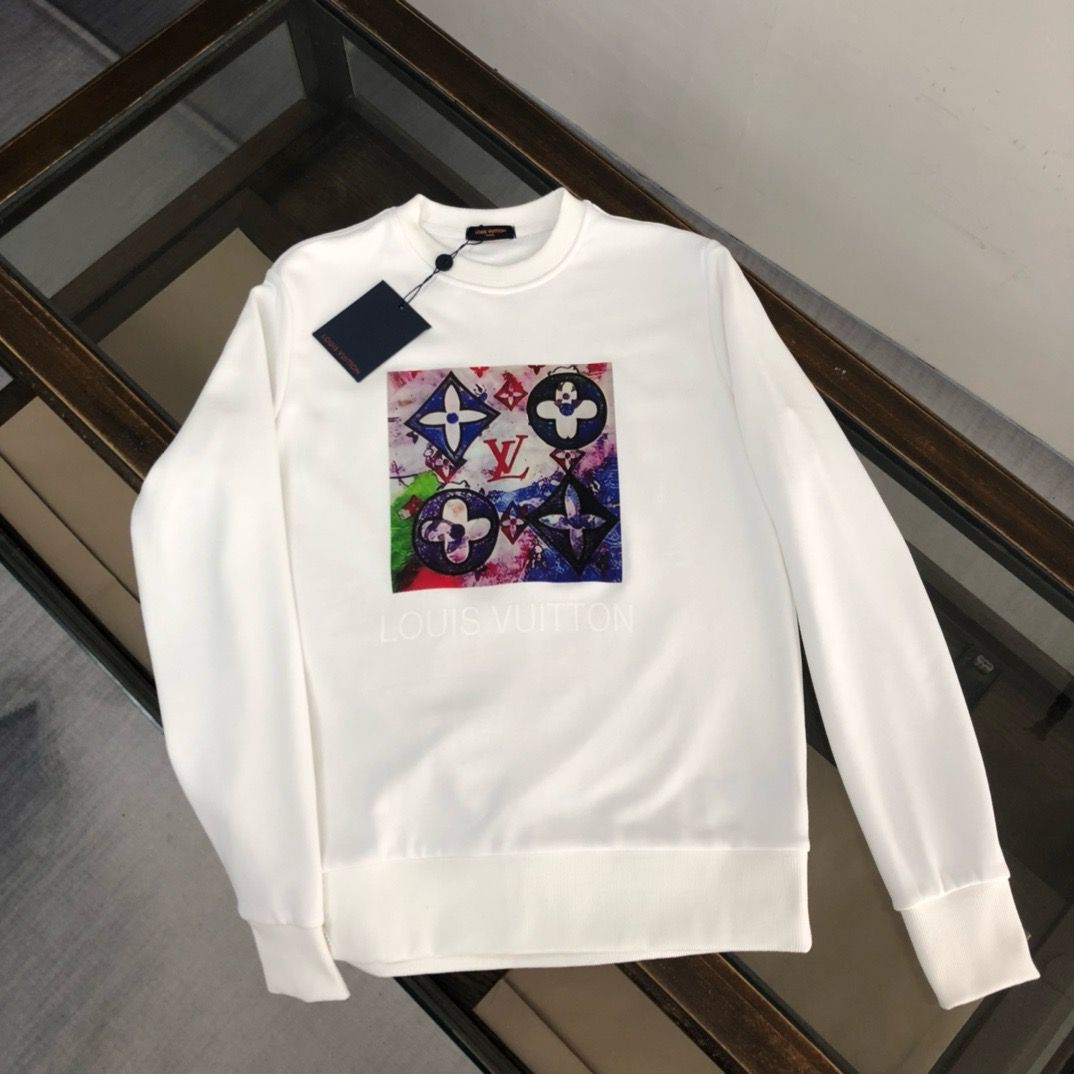 New arrival purple graffiti crewneck