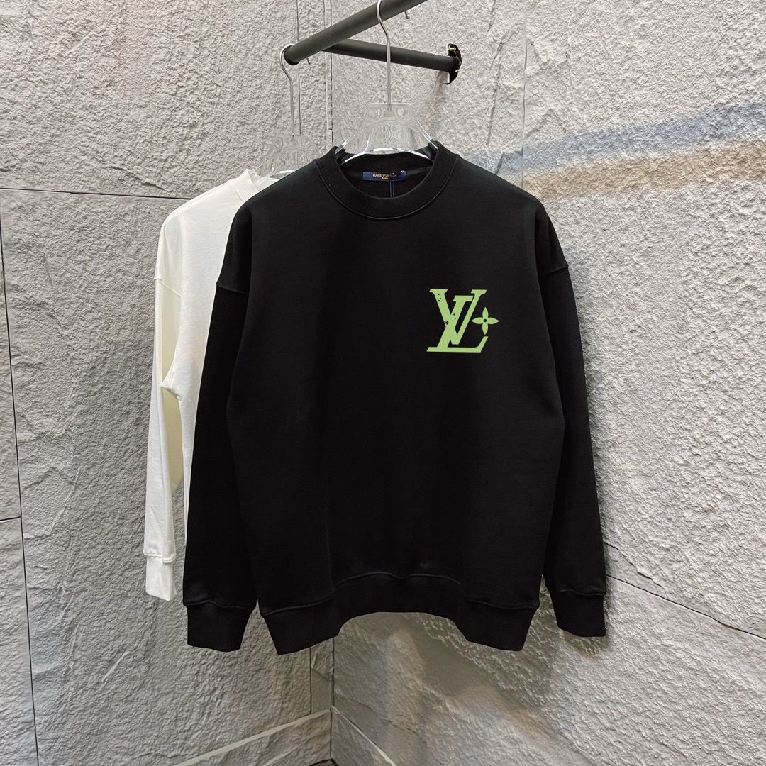 1:1 Version new arrival black white crewneck