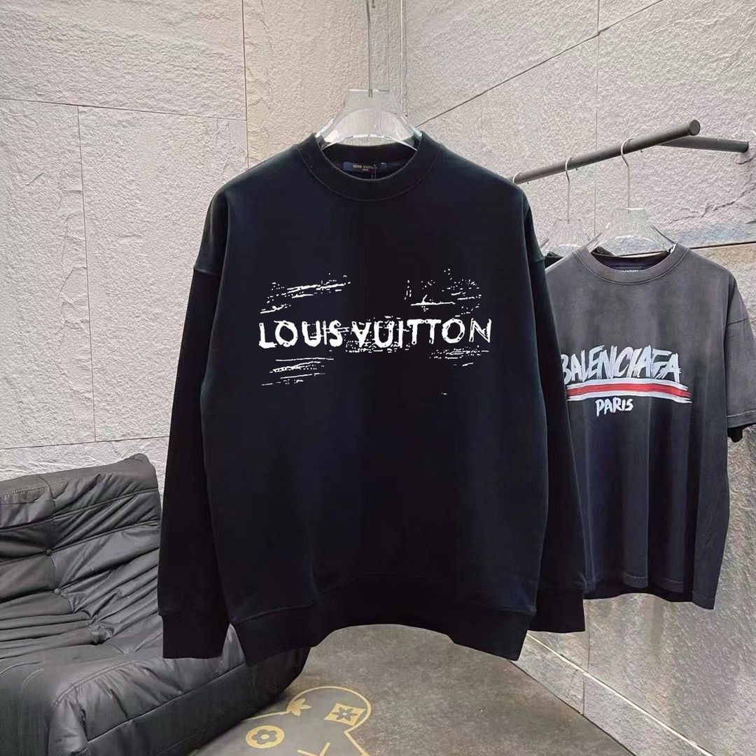 1:1 Version new arrival black white crewneck