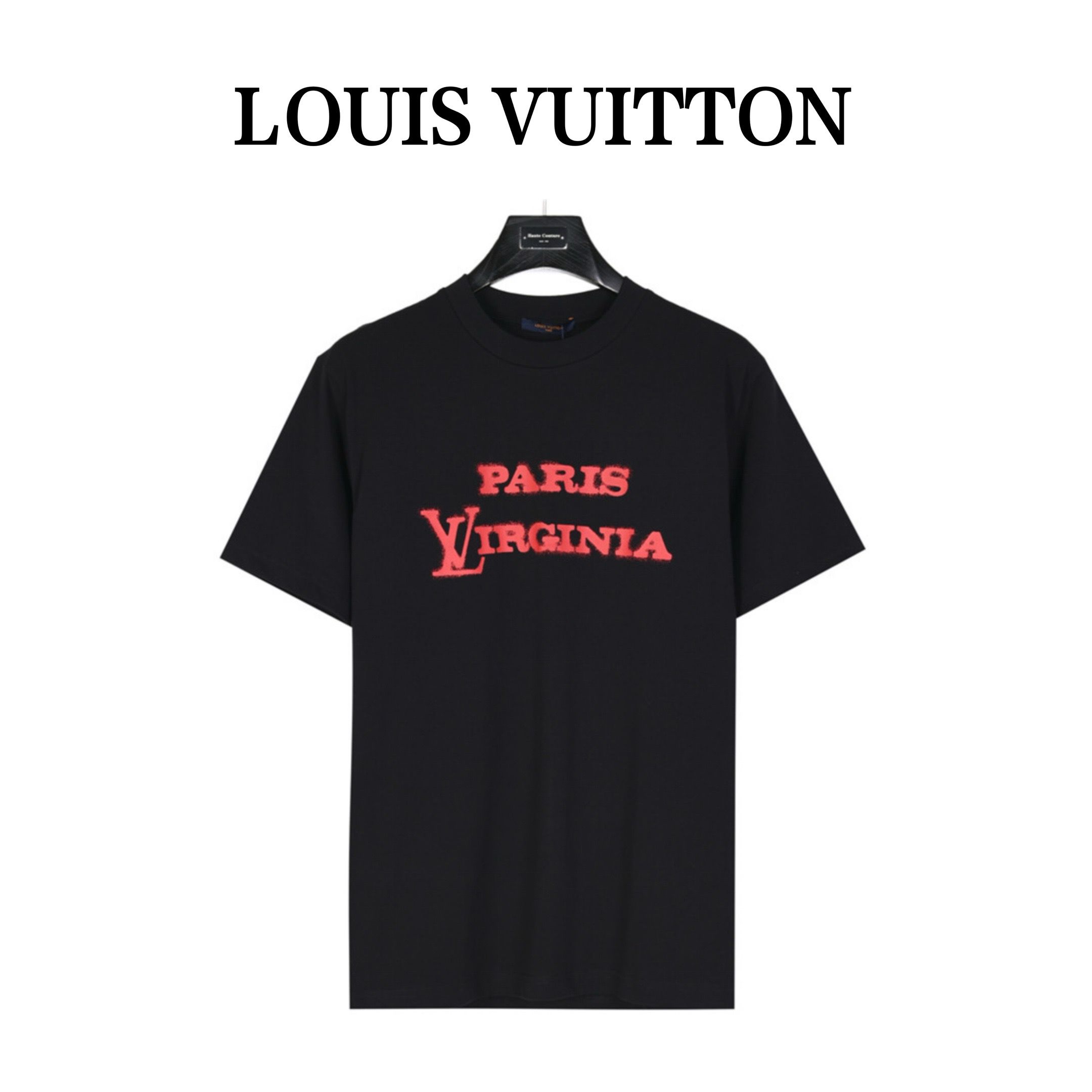 1:1 Quality new black with red logo tee
