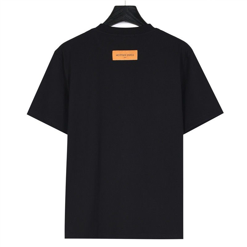 1:1 Quality new black with red logo tee