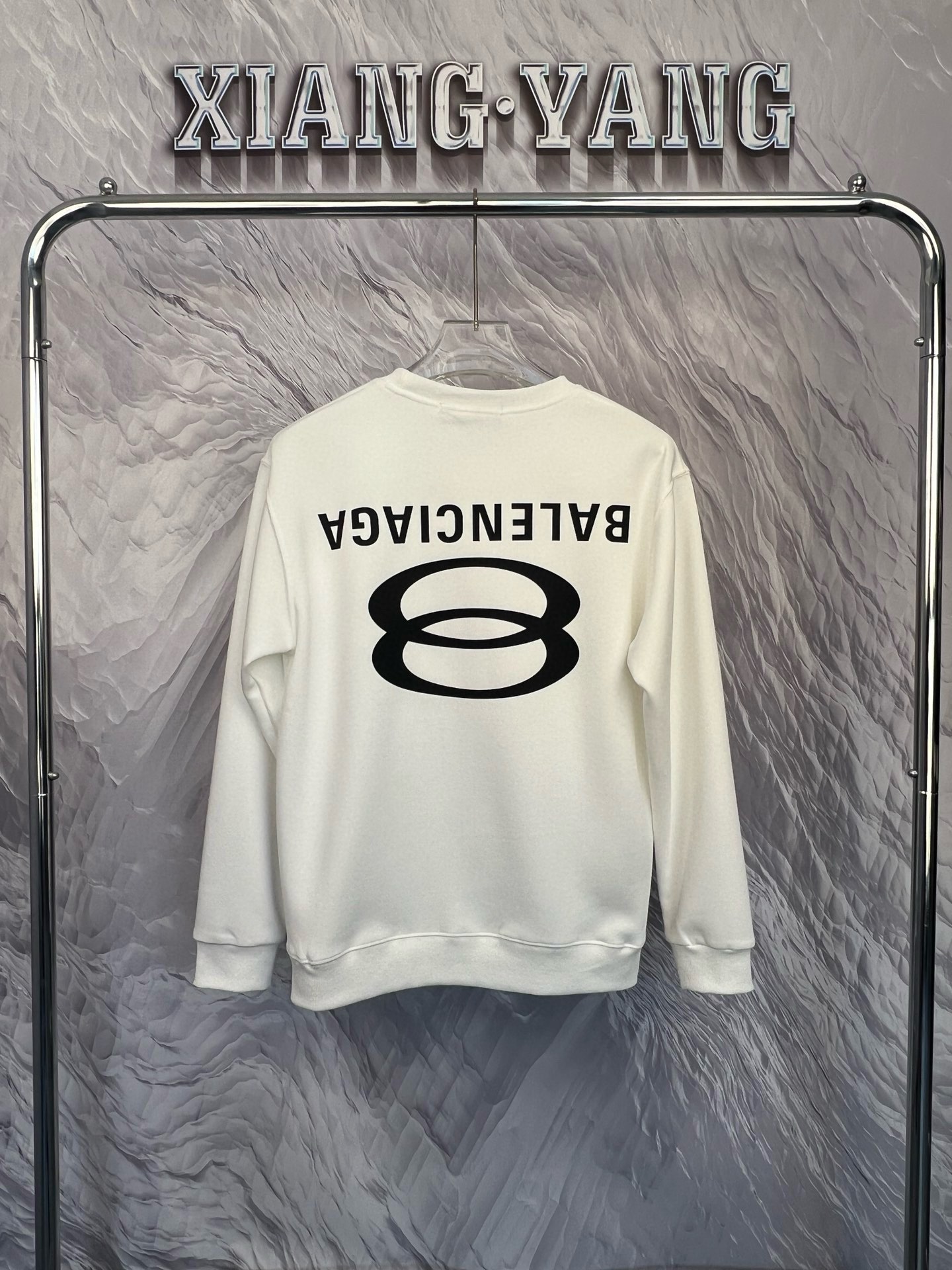 New arrival black white logo printing hoodie