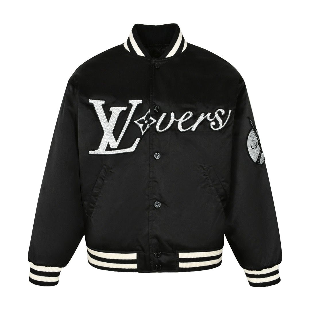 1:1 Quality rhinestone embroidered seal jacket