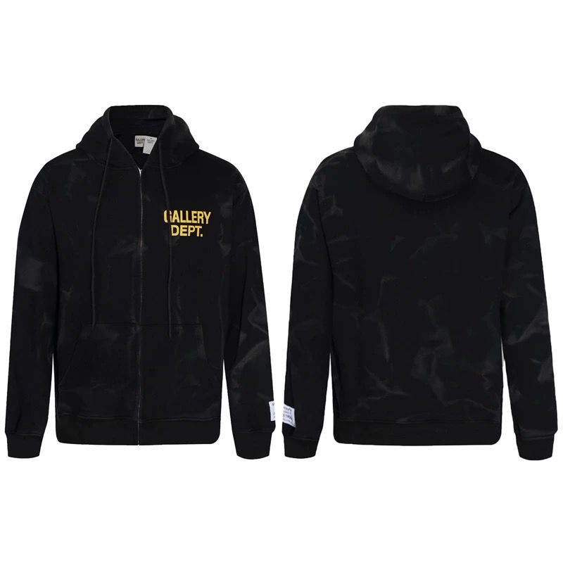 Basic style simple zipper hoodie