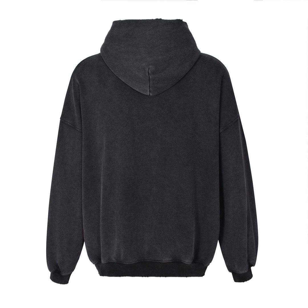 1:1 Quality new arrival washing black oversize hoodie