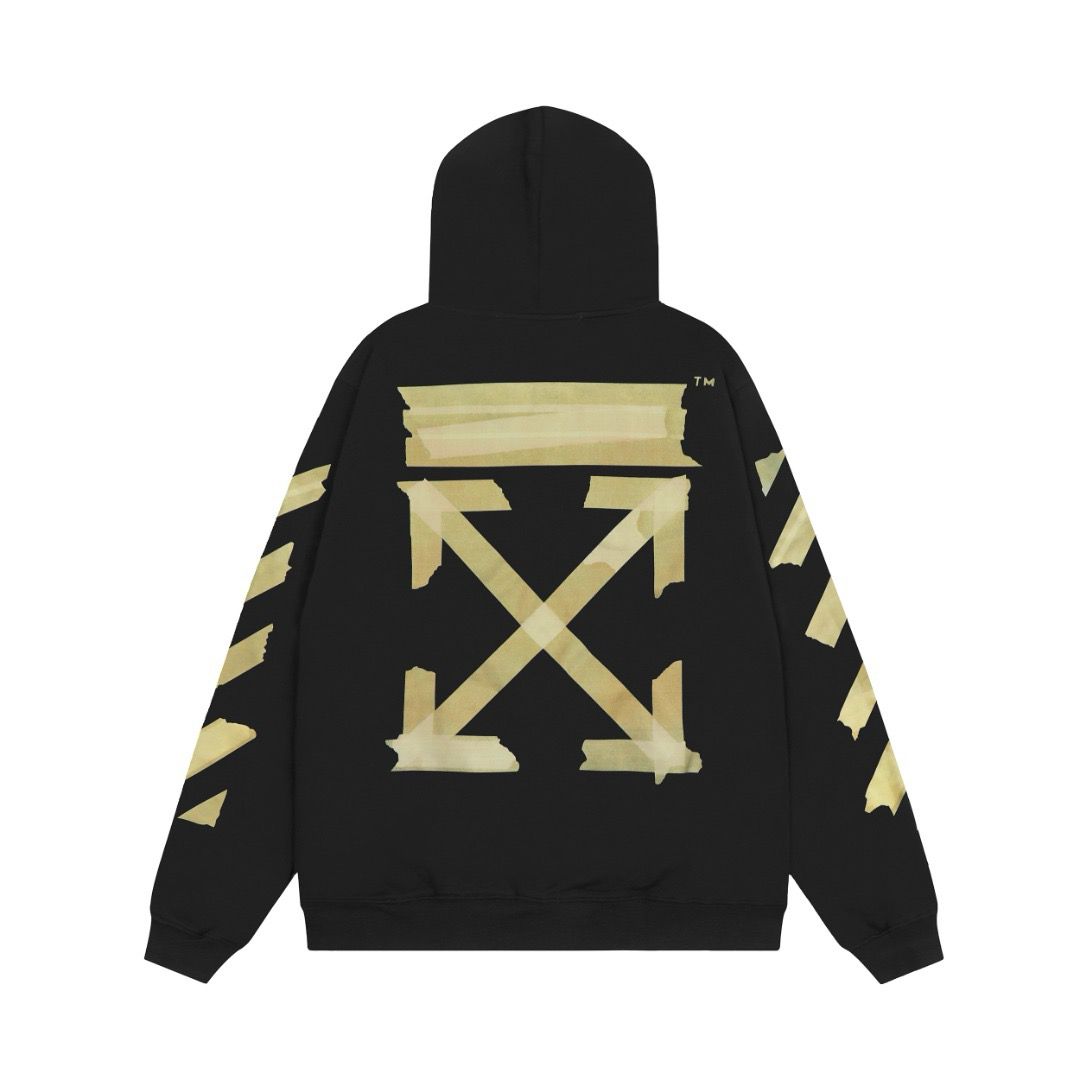 1:1 Quality new black with yellow hoodie