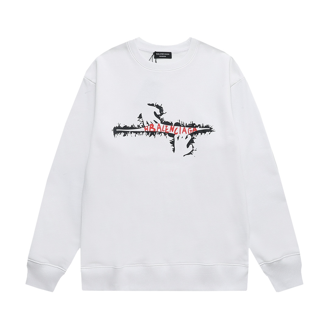 1:1 version  letters printing black white  hoodie