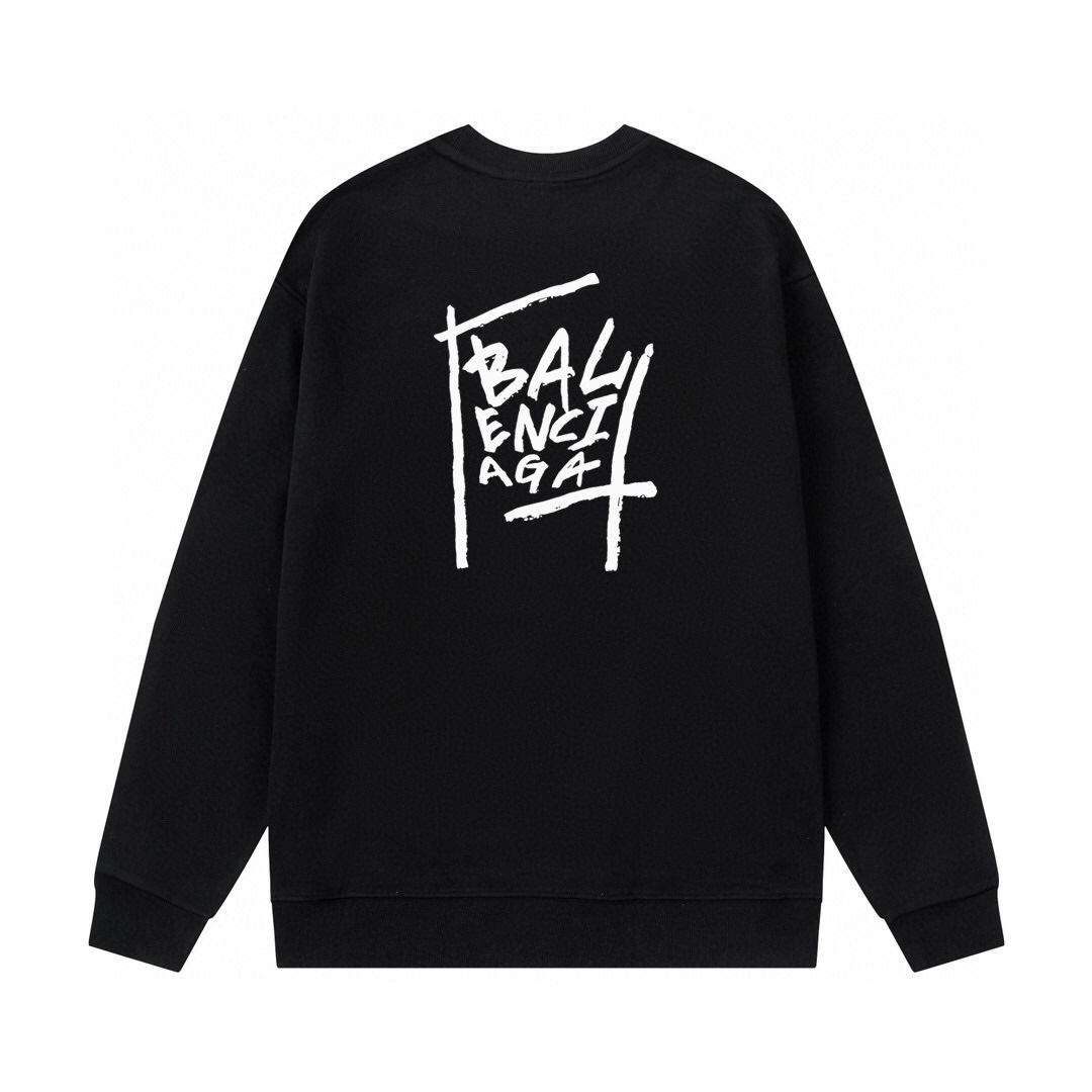 1:1 version  letters printing black white  hoodie