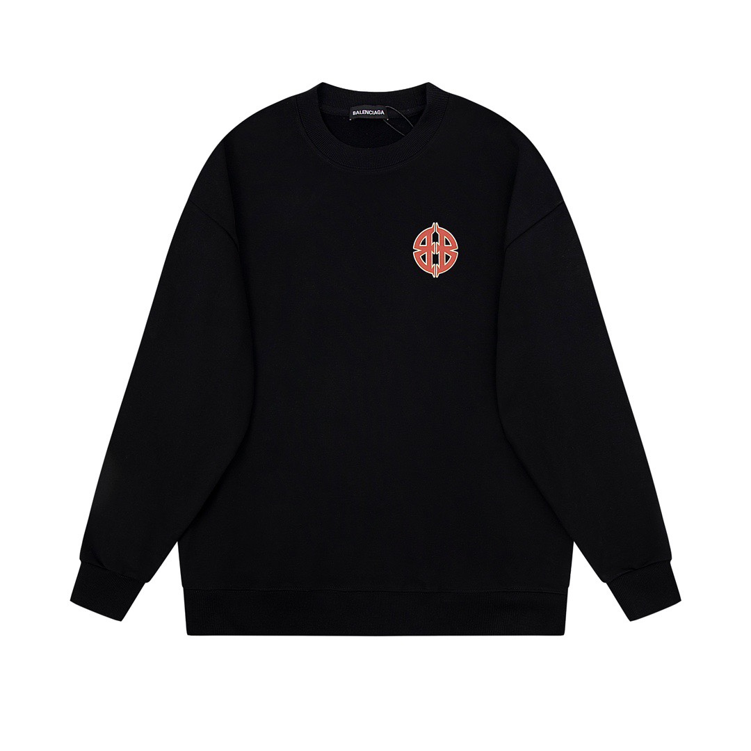 1:1 version Pattern printing black  hoodie