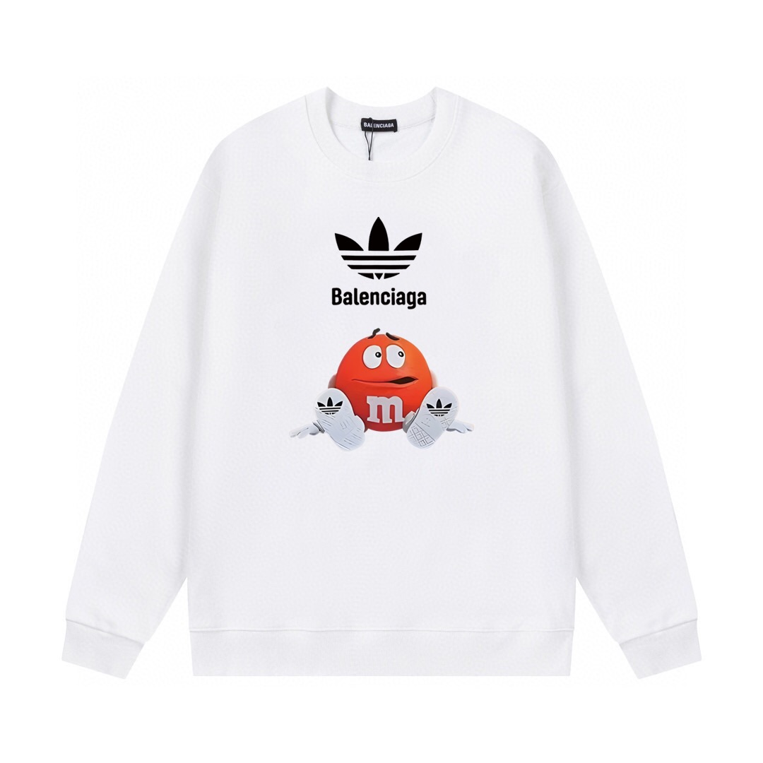 1:1 version Pattern printing black white  hoodie