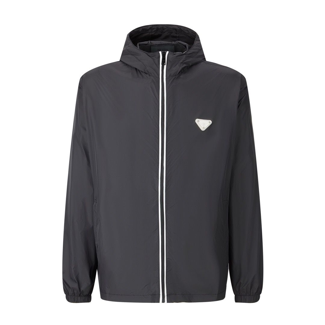 1:1 Quality logo nylon zipper jacket