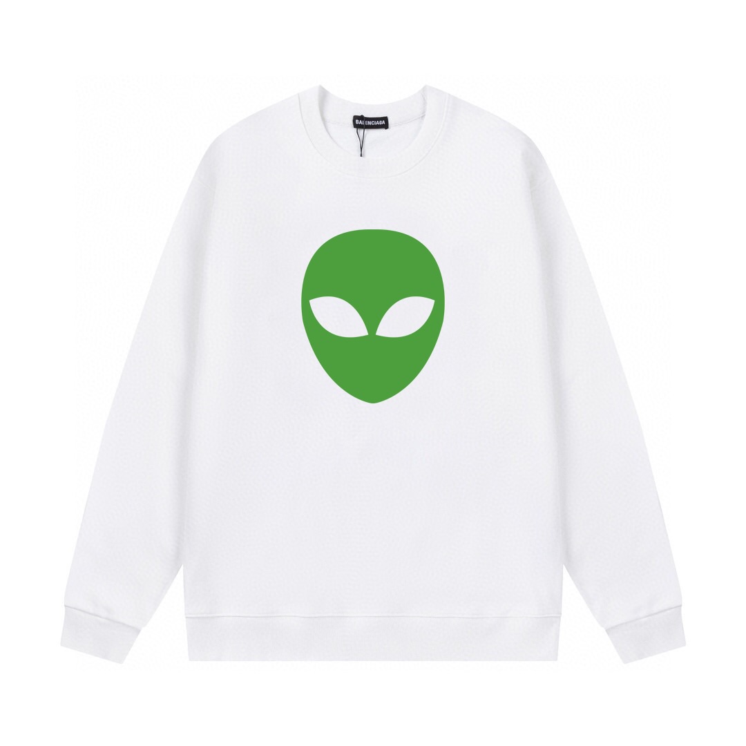 1:1 version Pattern printing black white  hoodie