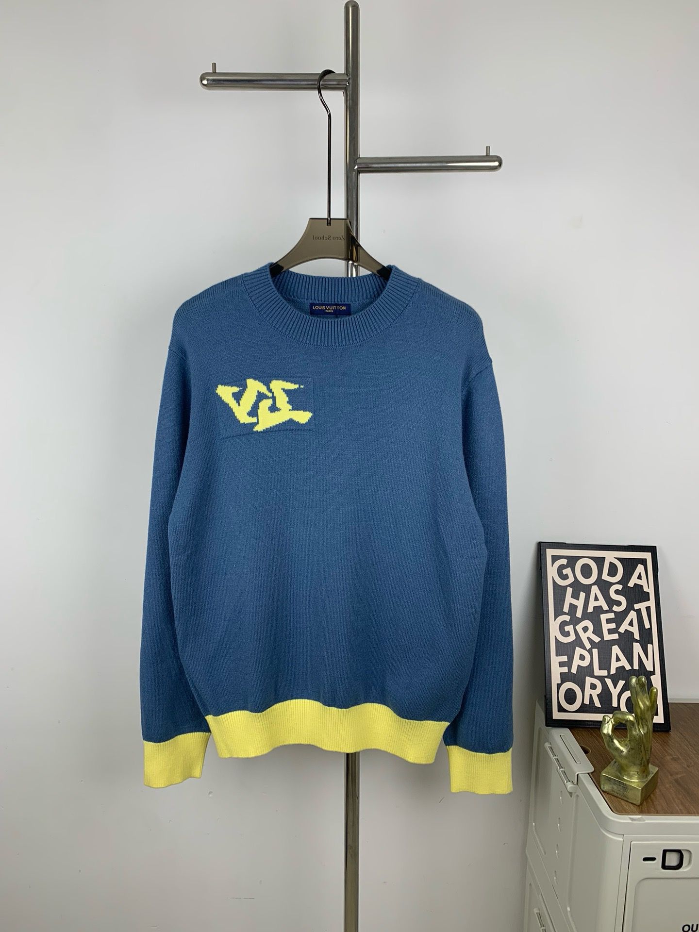 1:1 Quality new arrival blue sweater
