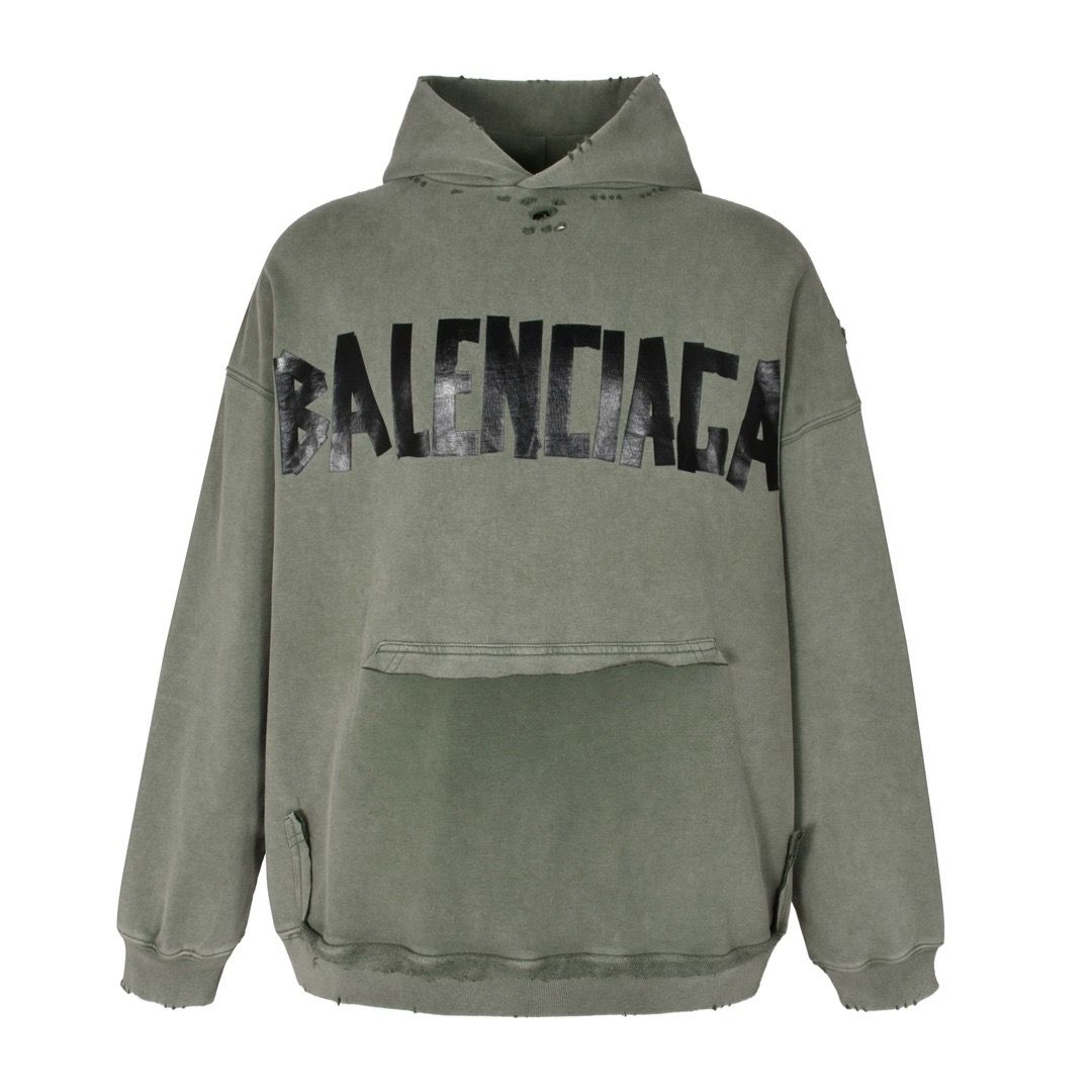 1:1 Top quality washing green hoodie