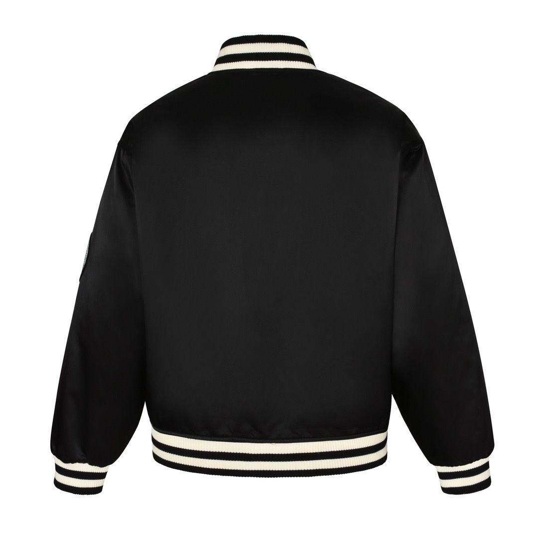 1:1 Quality rhinestone embroidered seal jacket