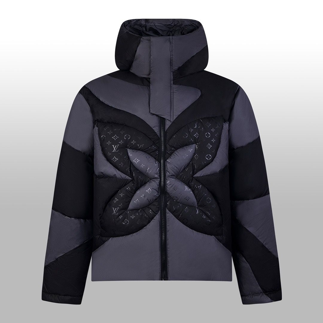 1:1 Top quality black grey down jacket