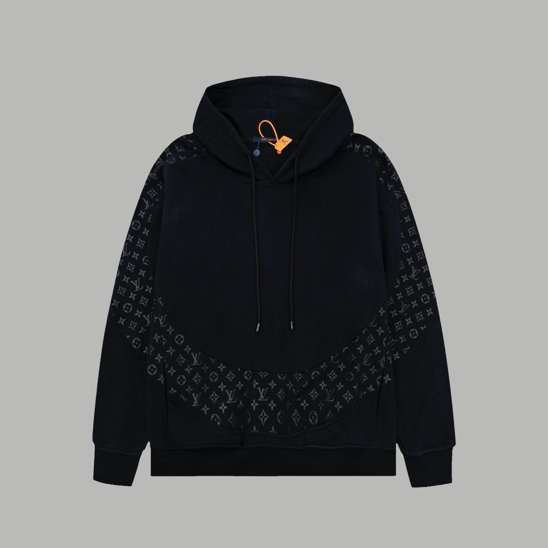 1:1 Quality splicing jacquard black white hoodie