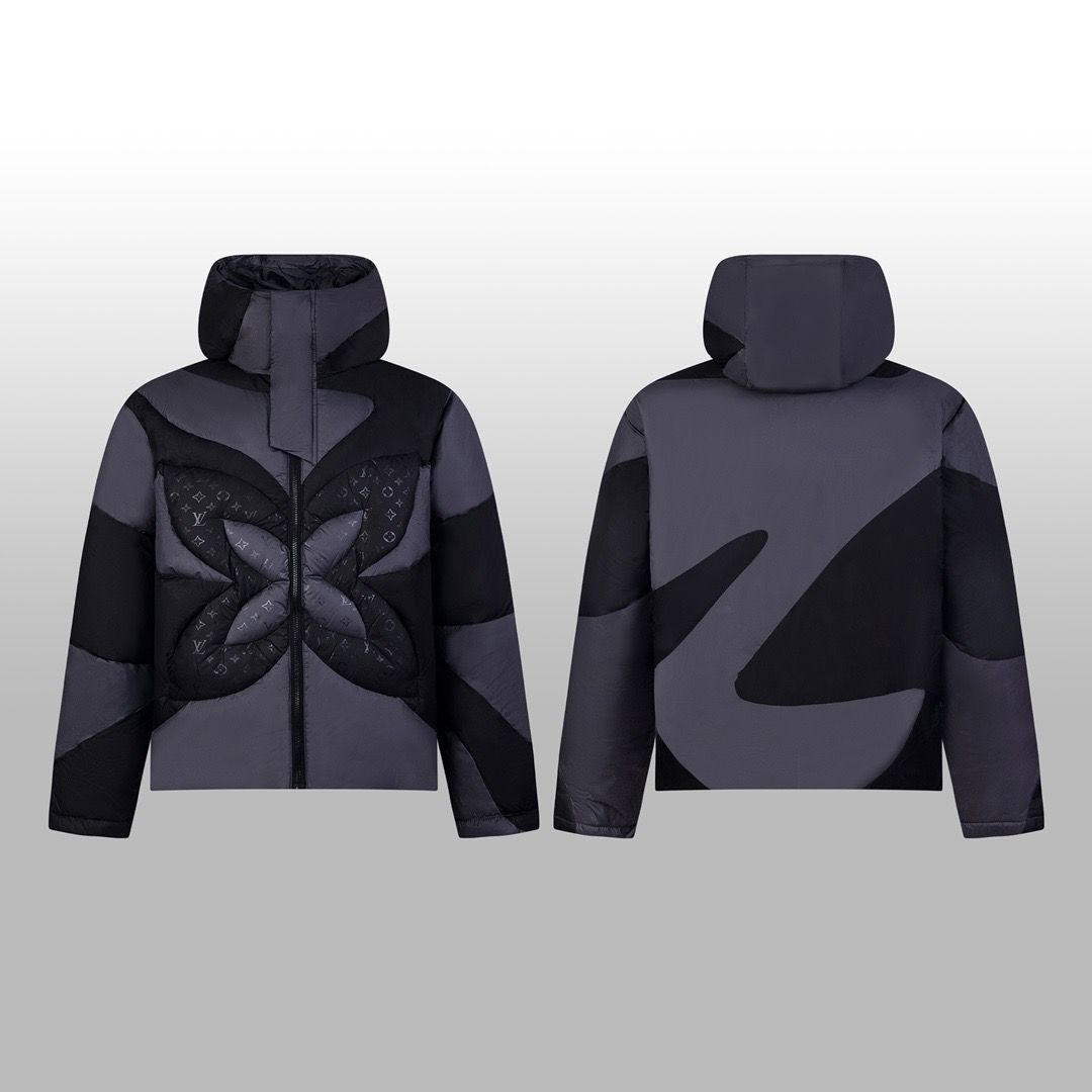 1:1 Top quality black grey down jacket