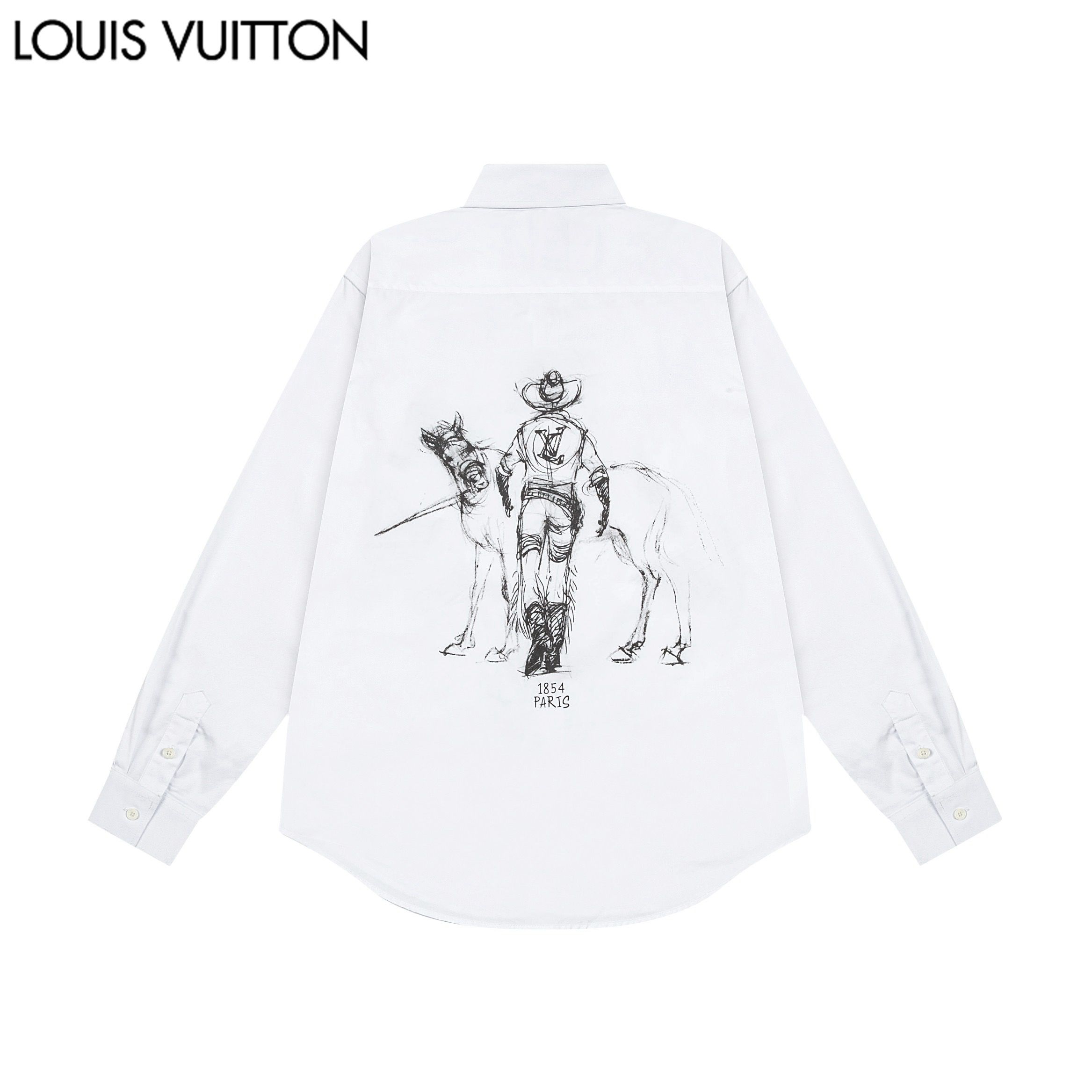 New arrival horse print long sleeve shirt