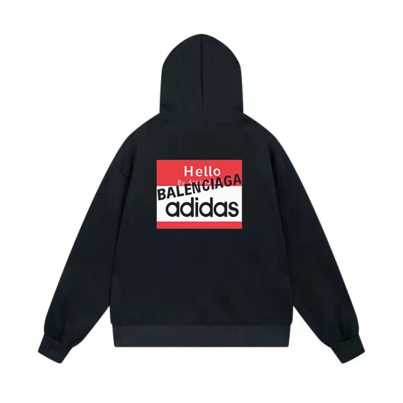 1:1 Quality logo printing black white hoodie