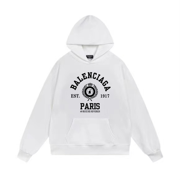 1:1 Quality 23SS printing black white hoodie