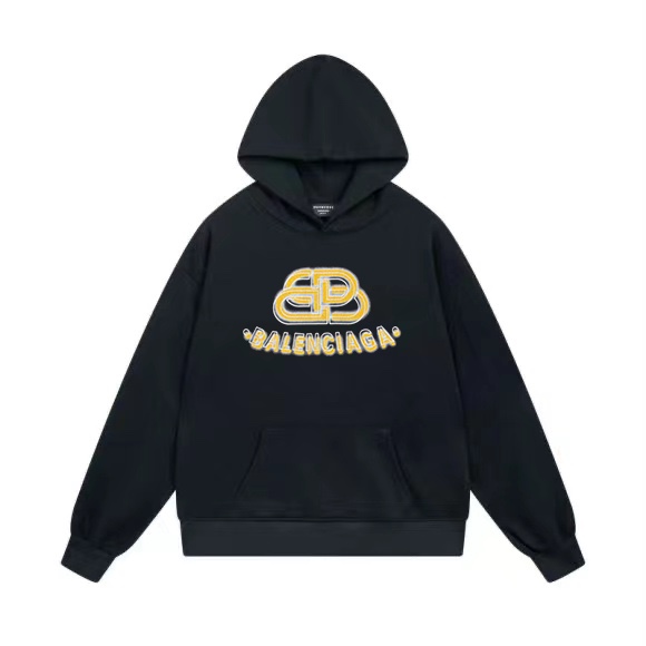 1:1 Quality 23SS printing black white hoodie