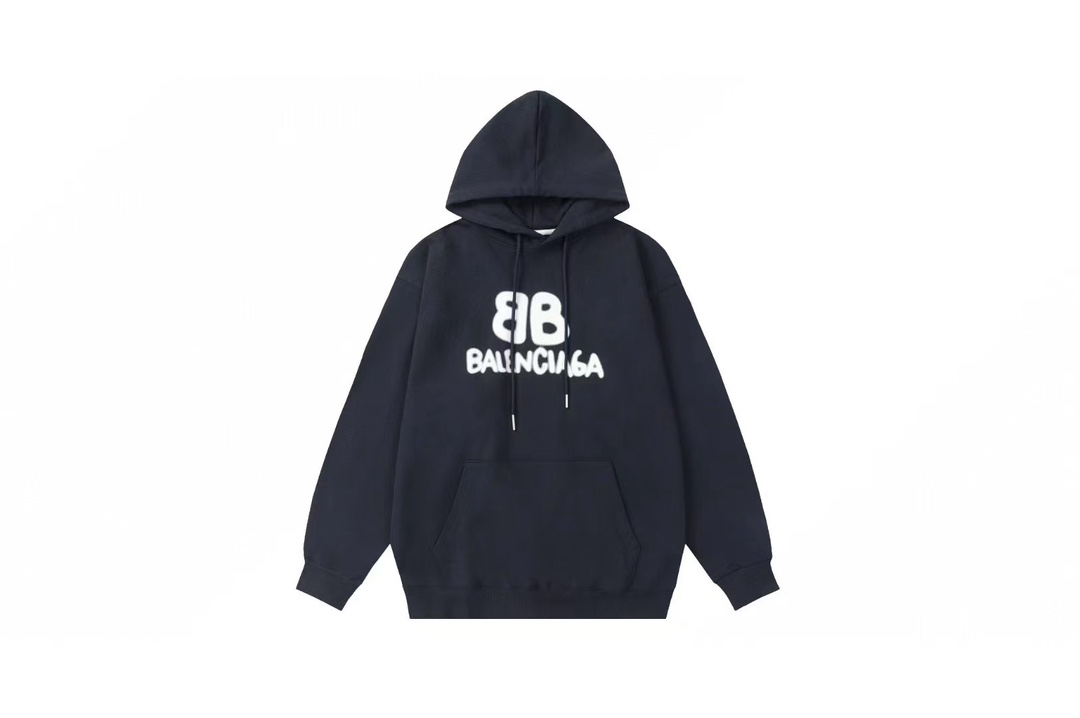 1:1 Quality PATTERN printing black white hoodie