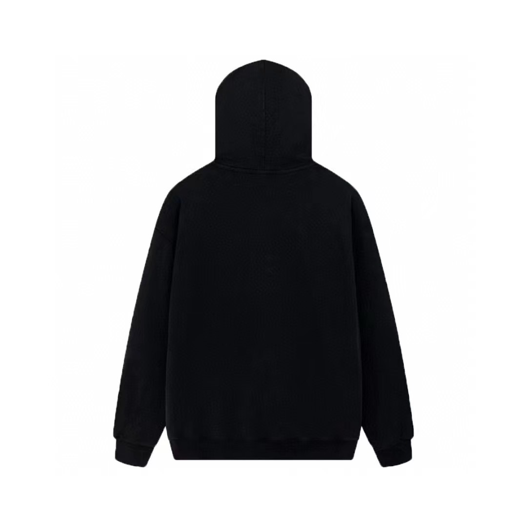 1:1 Quality XXXL printing black white hoodie