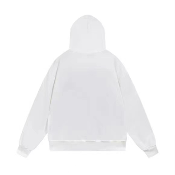 1:1 Quality logo printing black white hoodie