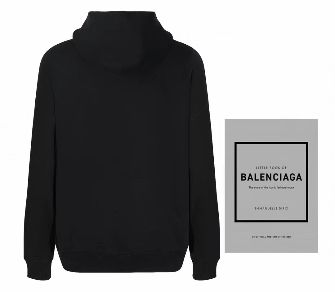 1:1 Quality PATTERN printing black white hoodie