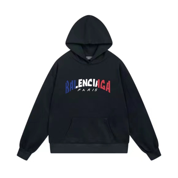 1:1 Quality logo printing black white hoodie