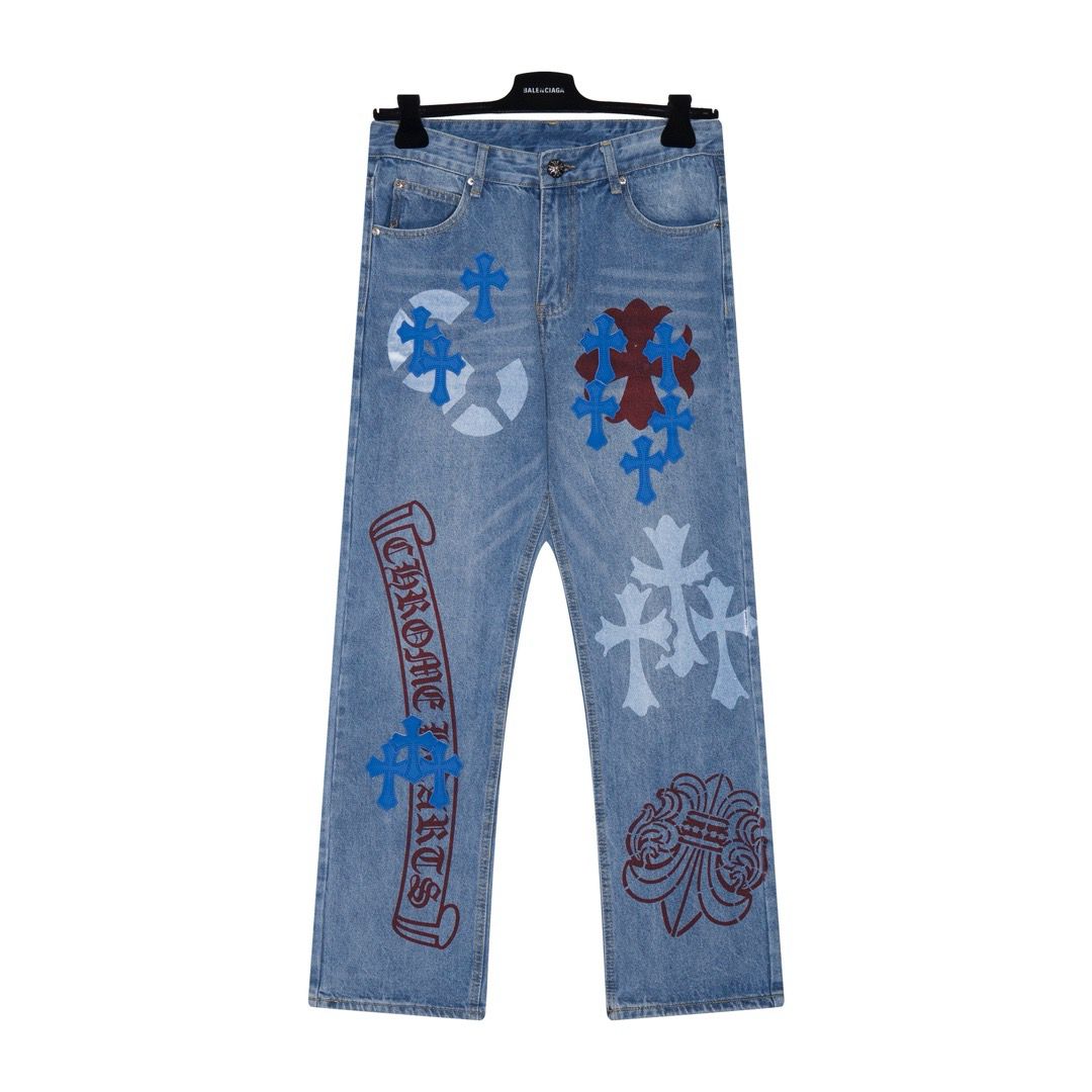New arrival logo letter print jeans